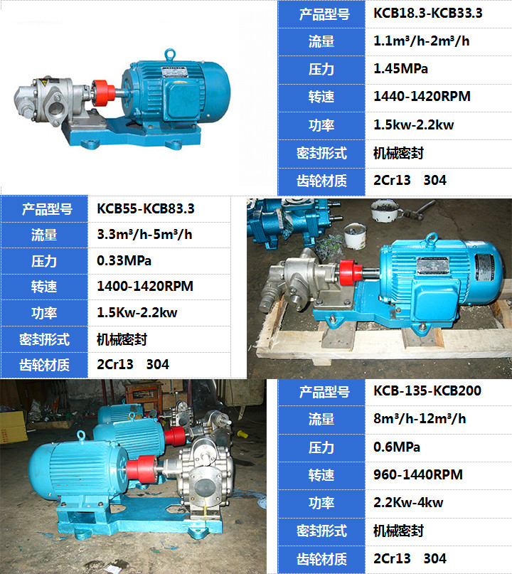 KCB不銹鋼齒輪泵產(chǎn)品展示 KCB不銹鋼齒輪泵產(chǎn)品展示